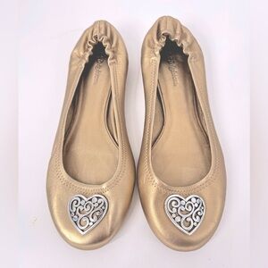 Brighton Leather Flats Heart